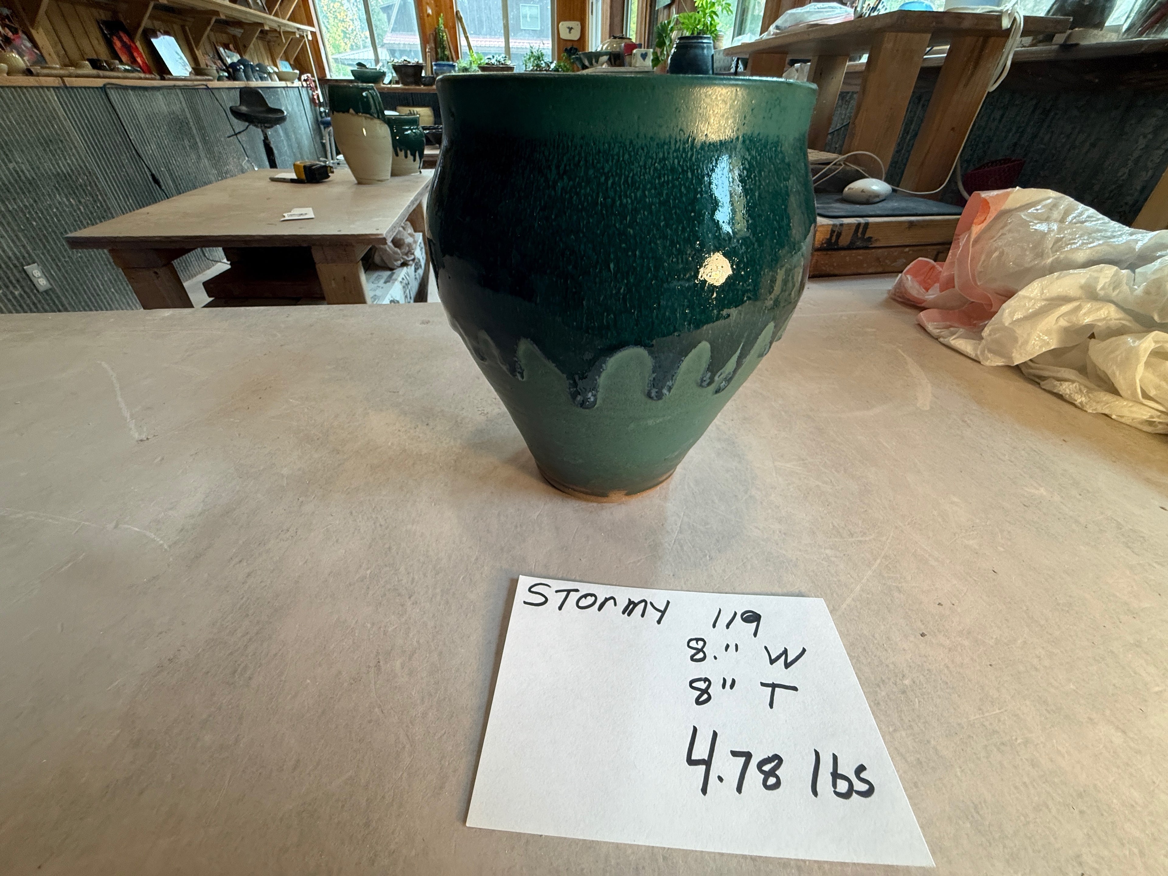 Ceramic Vase Handmade. Stormy-19